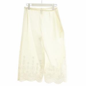 FOXEY ワイドパンツ 38 ホワイト 16336