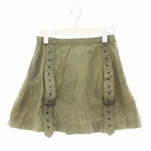 フレアスカート ミニ丈 カーキ /AN38 MT