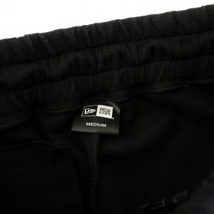 NEW ERA スウェットパンツ ロゴライン 裏起毛 M 黒 ブラック /KU MT