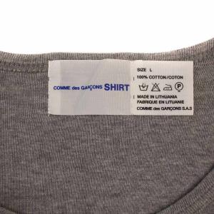 COMME des GARCONS SHIRT Tシャツ カットソー 半袖 クルーネック L グレー /BM MT