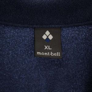mont-bell フリースジャケット ジップアップ ハイネック ロゴ刺繍 XL 紺 442340301 /BM MT