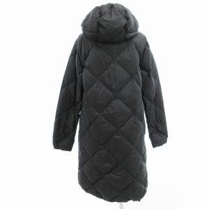 SALON 美品 ダウンコート ミドル丈 フード F 黒 ブラック /UD