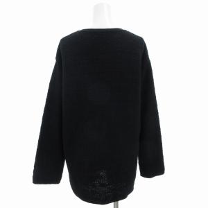 Reflect ツイード ニットジャケット ノーカラー ラメ 9 黒 ブラック 紺 ネイビー /GV