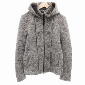 ハイネックナポレオンブルゾン ジャケット 2WAY 裏起毛 ショート丈 50 グレー 6565-3708