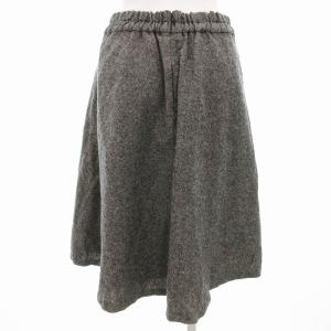 WILLSELECTION 美品 フレアスカート モチーフ イージー ひざ丈 M グレー /AE