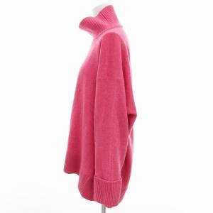 MACPHEE ハイネックニット セーター 長袖 プルオーバー ウール S ピンク /GV