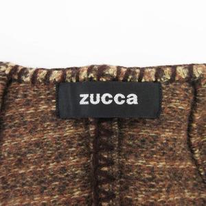 zucca ニットベスト ダブルボタン M 茶 ブラウン /UD