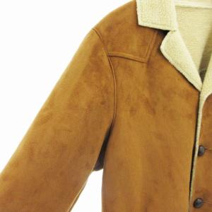 URBAN RESEARCH フェイクムートン ジャケット ボア 40 茶 ブラウン /IY