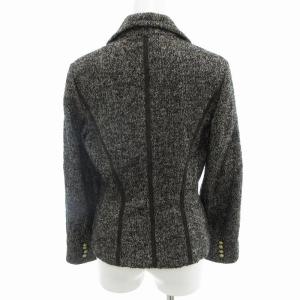 MAX&CO. 美品 スカートスーツ セットアップ ジャケット シルク混 4B ミモレ ロング 40 M グレー /OU