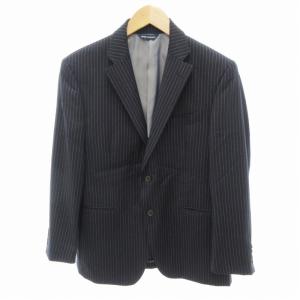 MARIO VALENTINO カジュアルスーツ セットアップ ジャケット パンツ シャドーストライプ 背抜き 2B ウール 96AB5