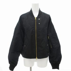 美品 MA-1 ブルゾン ダブルジップ F 黒 ブラック /UD