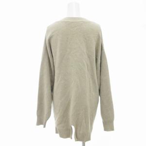 Framework 美品 カーディガン ニット オーバーサイズ 長袖 F グレージュ /UD
