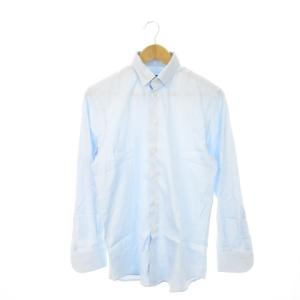 EMPORIO ARMANI シャツ ワイシャツ Yシャツ レギュラー 長袖 39 15.5 青 ブルー /MN17 GY19