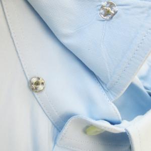 EMPORIO ARMANI ワイシャツ Yシャツ レギュラー 長袖 ストレッチ 39 M 青 ブルー /AO15 GY19