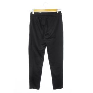 EMPORIO ARMANI EA7 ジョガーパンツ トレパン イージー テーパード ドロスト ロゴ 小さいサイズ XS 黒 ブラック