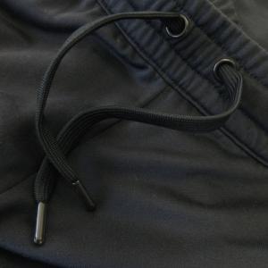 EMPORIO ARMANI EA7 ジョガーパンツ トレパン イージー テーパード ドロスト ロゴ 小さいサイズ XS 黒 ブラック