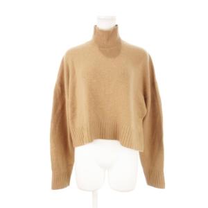 ニット セーター ハイネック 長袖 カシミヤ P S 茶 ブラウン /AH19 GY19