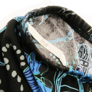 TOKUKO 1er VOL トクコ プルミエヴォル レギパン レギンス ストレッチとろみ感 総柄 9 黒 ブラック /AO18 GY19