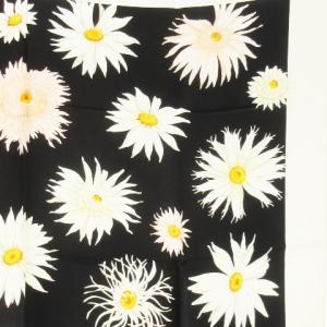 Salvatore Ferragamo スカーフ シルク 絹 スクエア フラワー 花柄 総柄 黒 ブラック /AH13 GY19