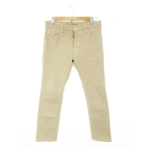 激レアDSQUARED2ウォッシュワッペンパッチワークデニムジーンズカーゴパンツ デニム】ケミカルデニム パッチワークデニム ワイドカーゴパンツ