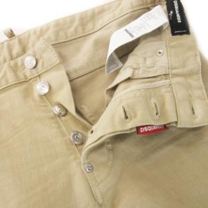 DSQUARED2 デニムパンツ ジーンズ テーパード スリム ボタンフライ 44 S ベージュ S74LB0990 /MN18