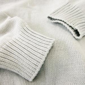 DRUMOHR ニット セーター クルーネック 丸首 長袖 コットン グレー /CK7 GY19