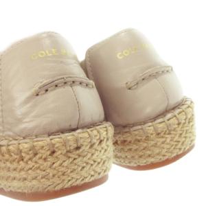 COLE HAAN スリッポン シューズ スニーカー エスパドリーユ ジュート ラメ 6.5 24.5cm ベージュ W14239