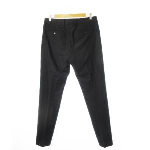 AMI Alexandre Mattiussi トラウザー スラックス テーパード ウール センタープレス ノータック 40 L 墨黒 ブラック /CK7