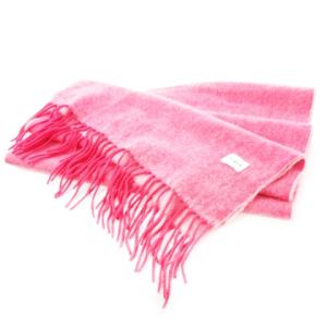 ストール マフラー フリンジ ダブルフェイス リバーシブル ピンク /CK19 GY19