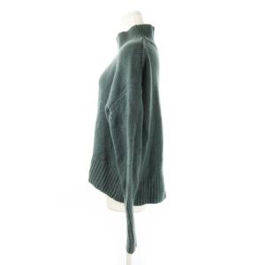 GALERIE VIE ハイネックセーター ショート丈 長袖 ウール 起毛 ローゲージ S 緑 グリーン /CK24 GY19