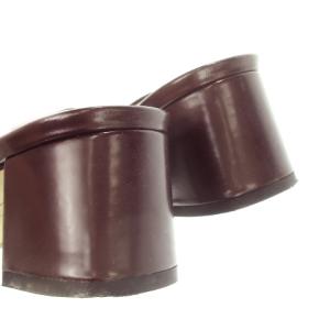 PELLICO SUNNY MANANA サンダル ミュール スクエアトゥ ミドルヒール チャンキーヒール レザー 37