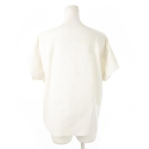 ISSEY MIYAKE カットソー スラッシュドネック 半袖 ボンディング 切替 ストレッチ 2 M ライトグレー /CK14