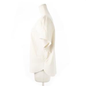 ISSEY MIYAKE カットソー スラッシュドネック 半袖 ボンディング 切替 ストレッチ 2 M ライトグレー /CK14