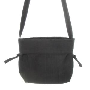 タマシャ TaMaSHa ショルダーバッグ ミニ プリーツ巾着付き 黒 ブラック /AH6 GY19