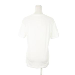 Salvatore Ferragamo Tシャツ カットソー ラウンドネック 半袖 ロゴ ラバープリント コットン M 白 ホワイト /AH14