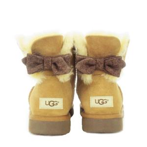 UGG australia ミニ ベイリー ボウ ll ムートンブーツ ショート リボン 24cm 茶 ブラウン キャメル /AH1