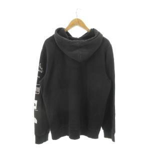 THE NORTH FACE パーカー プルオーバー 長袖  裏起毛ロゴ プリント アウトドア L 黒 ブラック /MN21 GY19