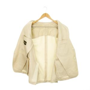 Paul Stuart テーラードジャケット 背抜き 2ボタン ダブルベンツ LL ベージュ /MN16 GY19