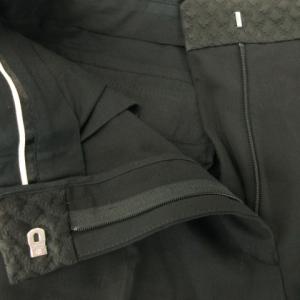 HAIDER ACKERMANN パンツ スラックス テーパード ウエストジャガード センタープレス ウール ストレッチ 小さいサイズ 34
