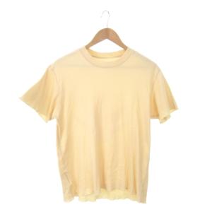 lucien pellat finet Tシャツ カットソー ラウンドネック 半袖 マリファナ カンナビス プリント M ペールオレンジ /MN19