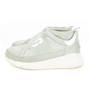 Neutra Sneaker ニュートラ スニーカー スリッポン 厚底 ロゴ 6.5 23.5cm グレー