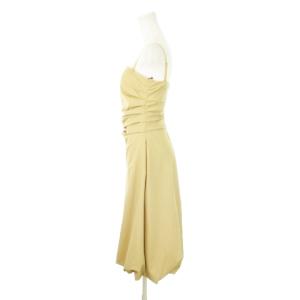 FOXEY NEW YORK ワンピース キャミワンピ ミモレ ロング ギャザー バルーンシルエット ストレッチ パンツハンガー付き