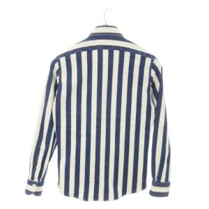 GIANNETTO PORTOFINO WASHING DIVISION 長袖シャツ ワイドカラー ストライプ コットン Vinci