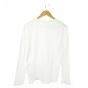 PLAY Comme des Garçons 長袖Tシャツ ロンT ラウンドネック ワンポイント レッドハート M 白 ホワイト /AO18 GY19