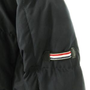 BEAMS HEART ダウンジャケット フーディー ジップアップ ワンポイント XL 紺 ネイビー /AO8 GY19