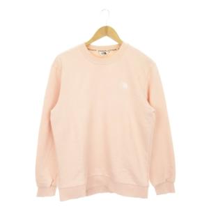 トレーナー スウェット ラウンドネック 長袖 ロゴ 刺繍 アウトドア L/100 ピンク /MN17 GY19