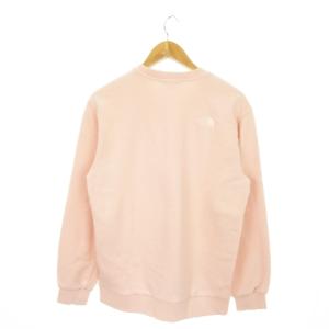 THE NORTH FACE トレーナー スウェット ラウンドネック 長袖 ロゴ 刺繍 アウトドア L/100 ピンク /MN17 GY19