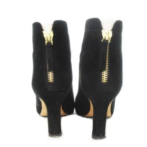 PELLICO ブーティ ショートブーツ ハイヒール スエード アーモンドトゥ 36 23cm 黒 ブラック /AH16