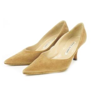 パンプス ハイヒール ピンヒール ポインテッドトゥ スエード 36 23cm 茶 ブラウン /AO3 GY19