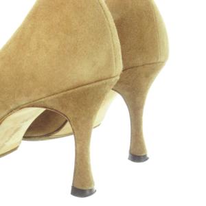 MANOLO BLAHNIK パンプス ハイヒール ピンヒール ポインテッドトゥ スエード 36 23cm 茶 ブラウン /AO3 GY19